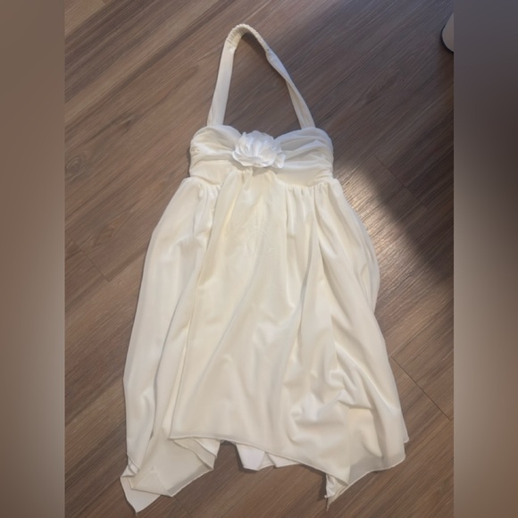 Princess Polly Rossly White Halter Neck Flower Dress - Picture 7 of 7